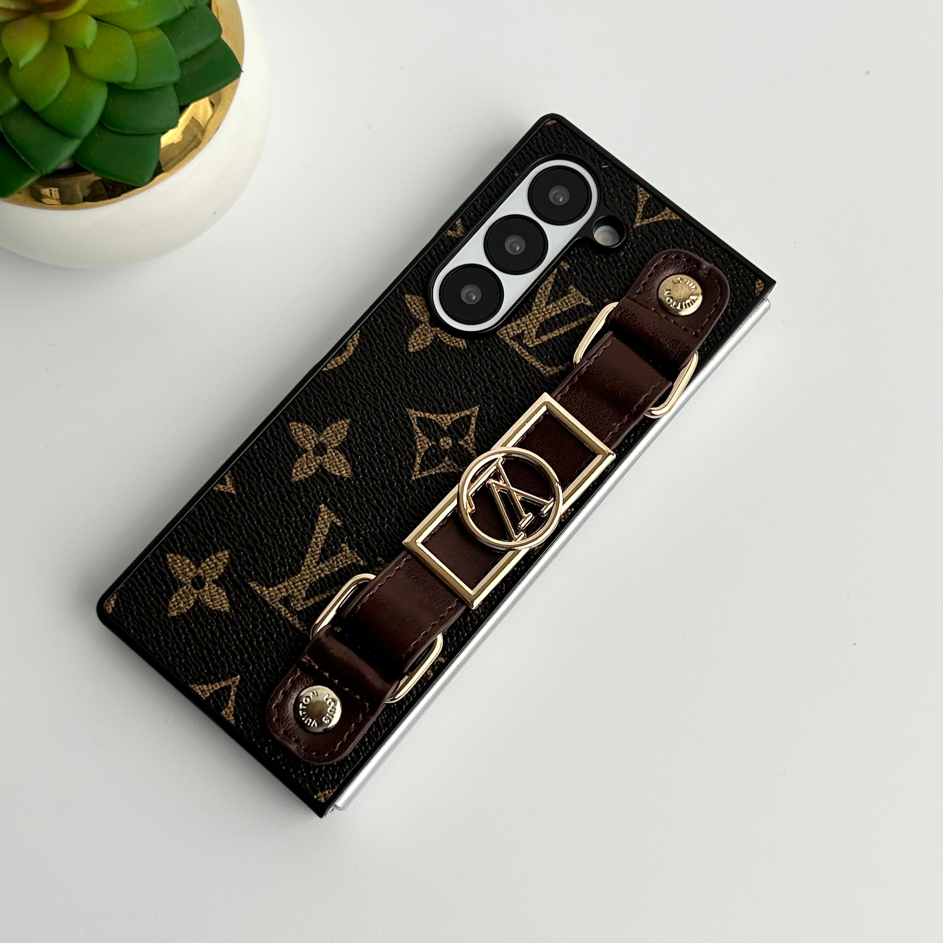 Samsung Galaxy Z Fold 6 Luxury Brand Strap Belt Holder Case