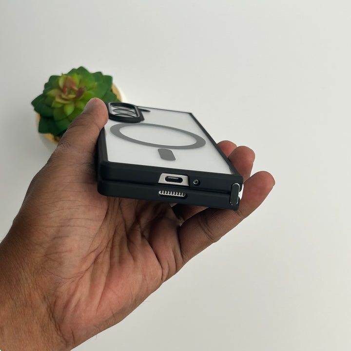 Samsung Galaxy Z Fold 6 Transparent Case With Magnetic Magsafe Charging
