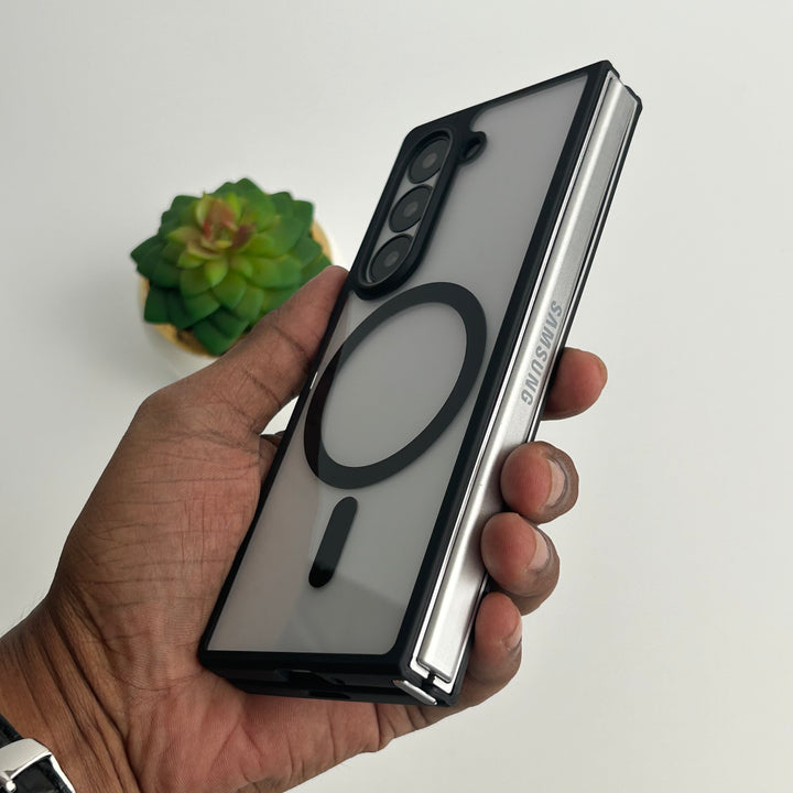 Samsung Galaxy Z Fold 6 Transparent Case With Magnetic Magsafe Charging