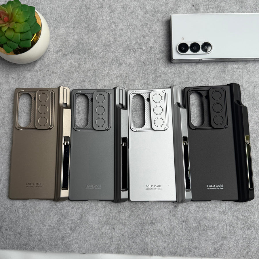 Samsung Galaxy Z Fold 6 GKK Camera Protection Slider Magnetic Hinge Front Glass Protective Cover