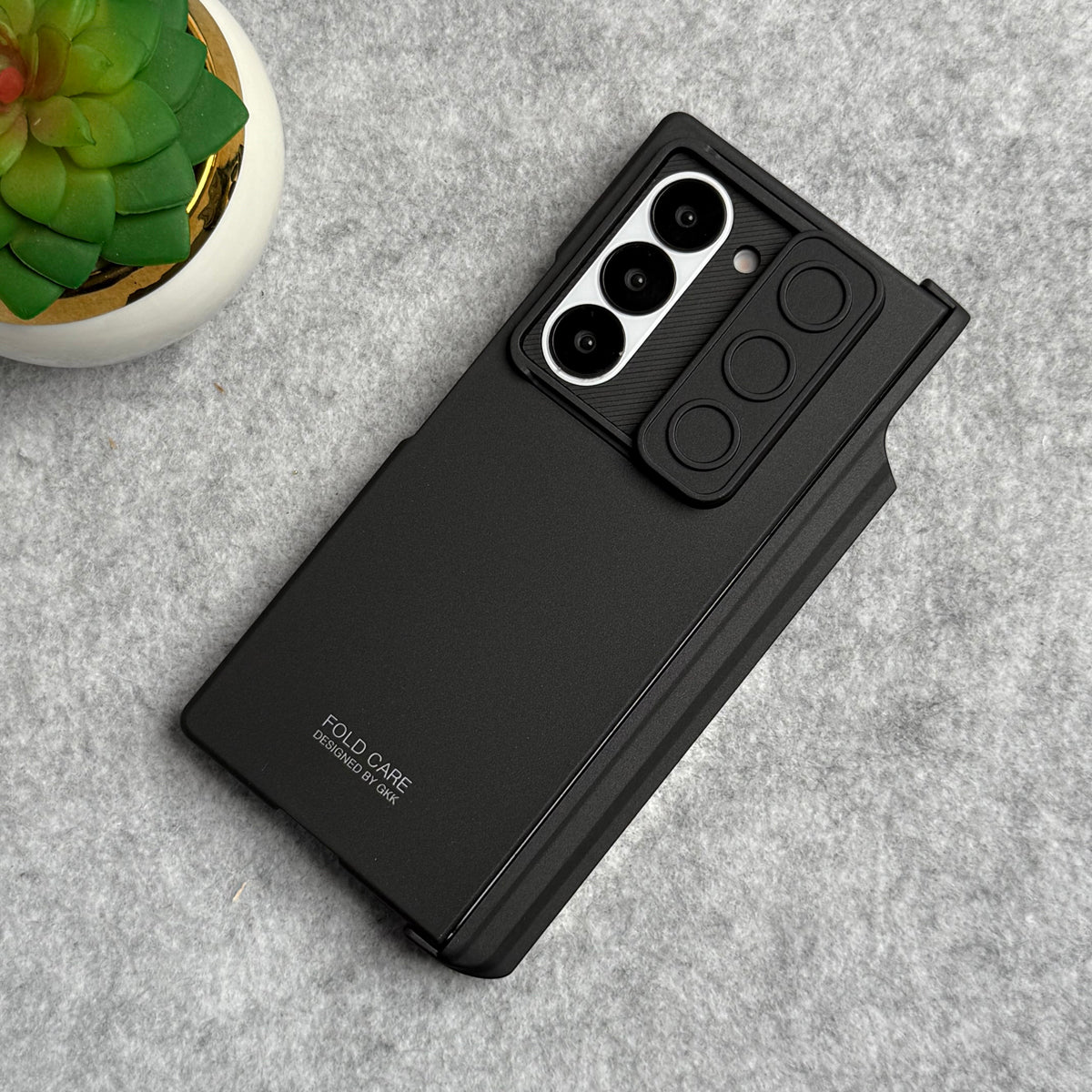 Samsung Galaxy Z Fold 6 GKK Camera Protection Slider Magnetic Hinge Front Glass Protective Cover