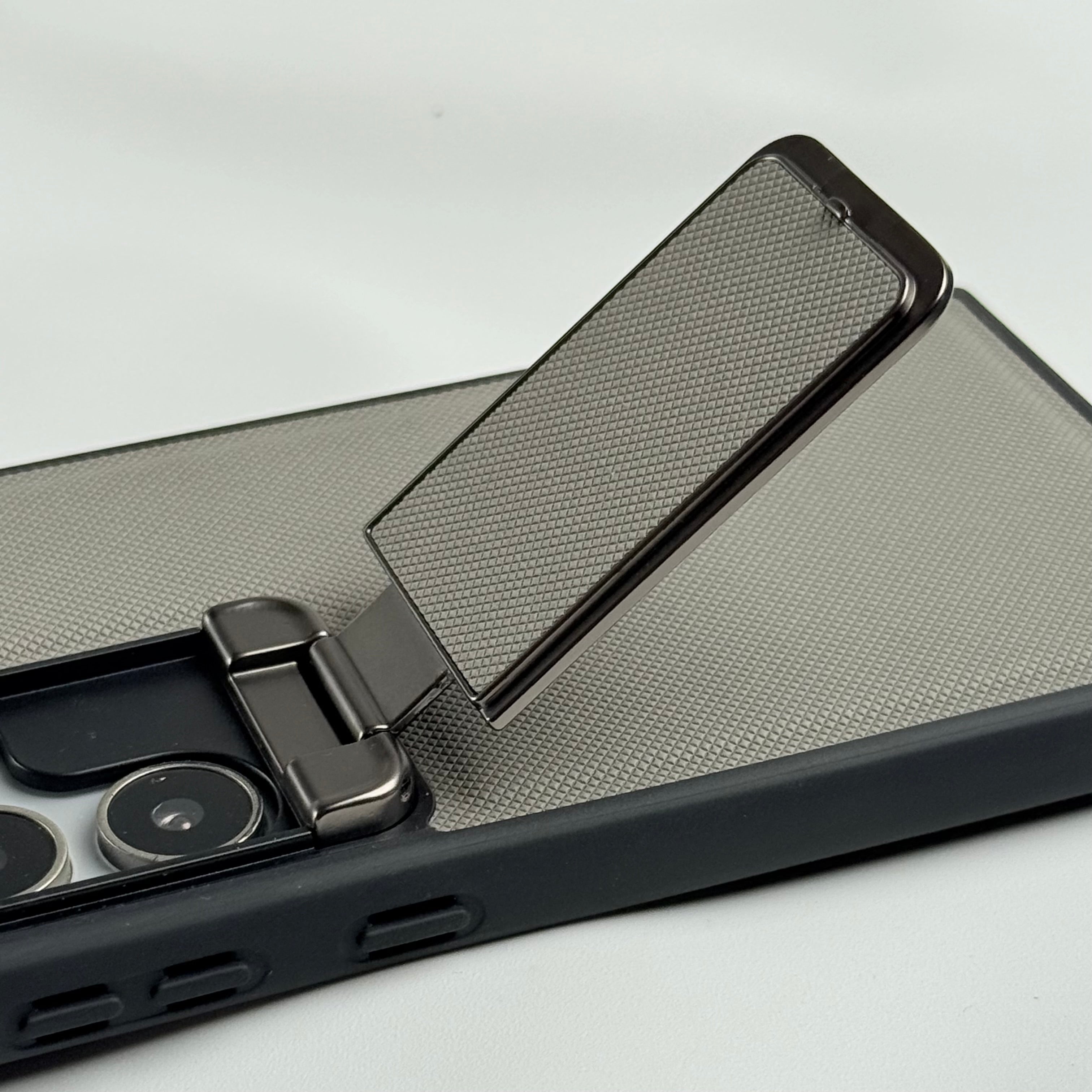Samsung Galaxy Ultra Series Metal Camera Cap Stand Case Cover