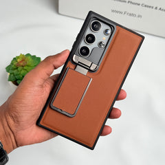 Samsung Galaxy Ultra Series Metal Camera Cap Stand Case Cover