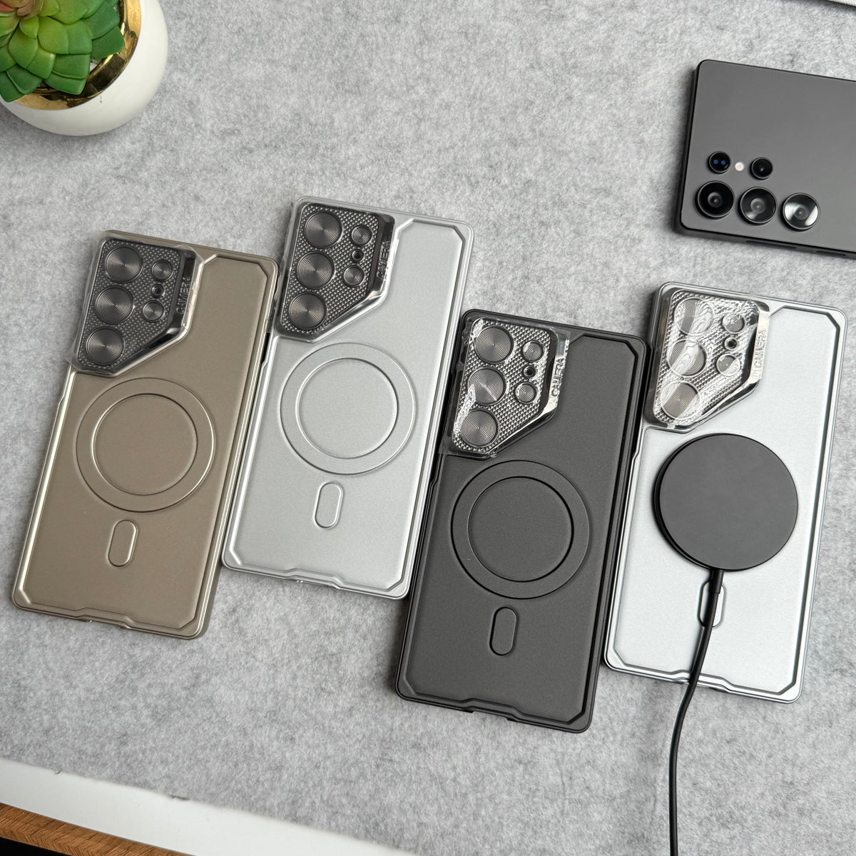 Samsung Galaxy S25 Ultra Lens Protection Fully Metal Bracket Shell Case