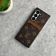 Samsung Galaxy Z Fold 6 Luxury Brand Leather Card Holder Case Cover