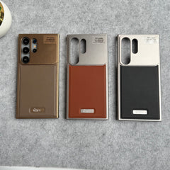 Samsung Galaxy S25 Ultra Premium Metallic Aero Flex Aluminum Leather Case