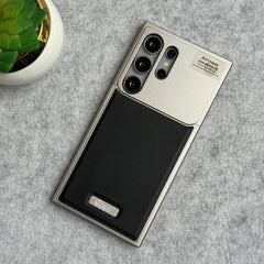Samsung Galaxy S25 Ultra Premium Metallic Aero Flex Aluminum Leather Case