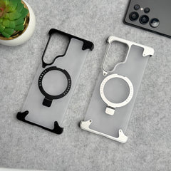Samsung Galaxy Ultra Series Frosted Frameless Metal Kickstand Case
