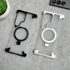 Samsung Galaxy Ultra Series Frosted Frameless Metal Kickstand Case