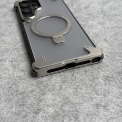 Samsung Galaxy Ultra Series Frosted Frameless Metal Kickstand Case