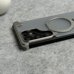 Samsung Galaxy Ultra Series Frosted Frameless Metal Kickstand Case