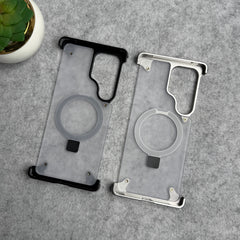Samsung Galaxy Ultra Series Frosted Frameless Metal Kickstand Case
