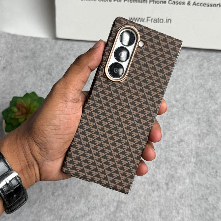 Samsung Galaxy Z Fold 6 Small Geometric Tringle Pattern Case Cover