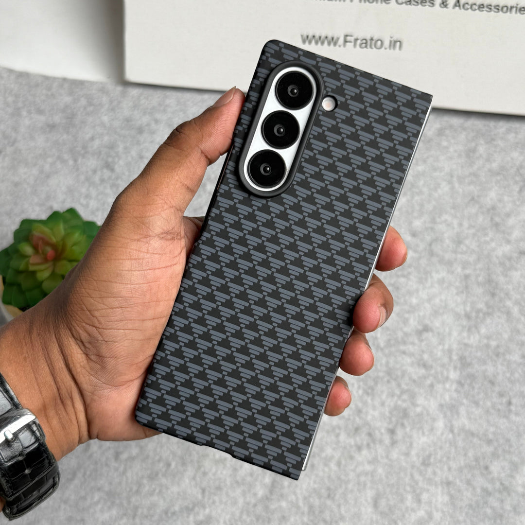 Samsung Galaxy Z Fold 6 Small Geometric Tringle Pattern Case Cover