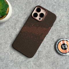 iPhone Carbon Fiber Texture Aramid Design Hard Pc MagSafe Case Cover