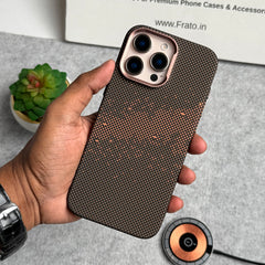 iPhone Carbon Fiber Texture Aramid Design Hard Pc MagSafe Case Cover