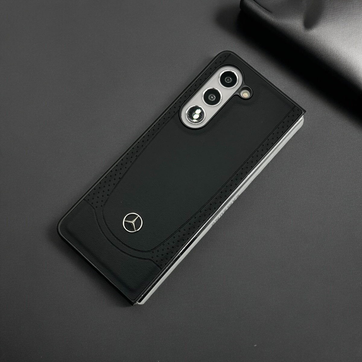 Samsung Galaxy Z Fold 5 Merc Side Dotted PU Leather Case Cover