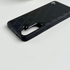Samsung Galaxy S24 BMW Sports Car Logo Case Cover (BLACK)