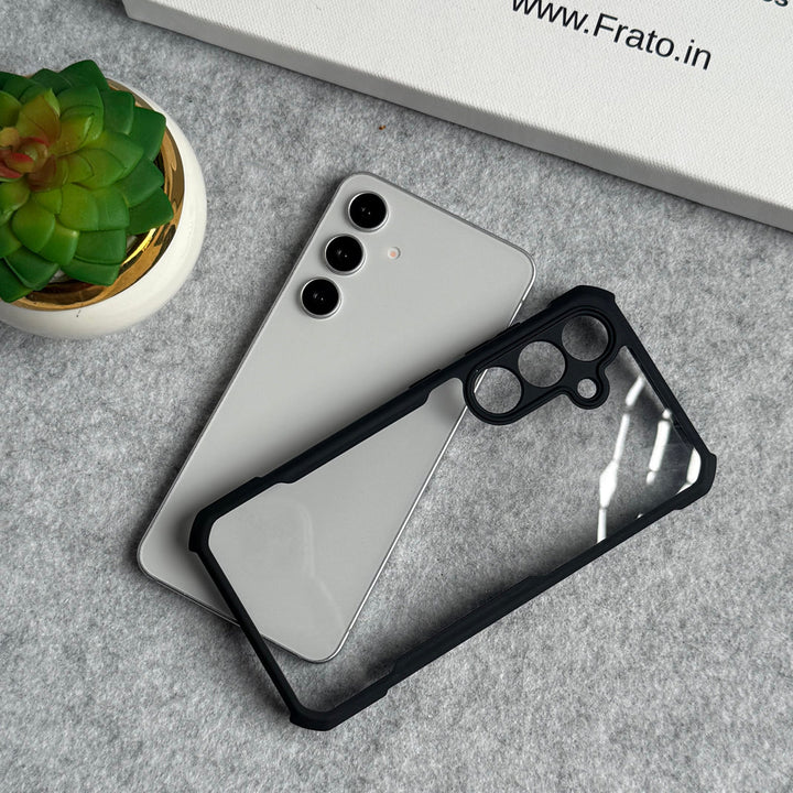 Samsung Galaxy S24 Shockproof Airbags Bumper Transparent Back Case Cover