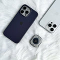 iPhone 15 Series Liquid Silicone Case Cover (Dark Purple)