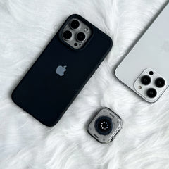 iPhone Liquid Silicone Case Cover (Black)