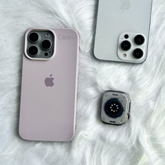 iPhone Liquid Silicone Case Cover (Light Grey)