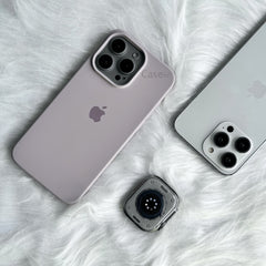 iPhone Liquid Silicone Case Cover (Light Grey)