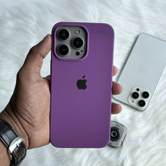 iPhone 15 Series Liquid Silicone Case Cover (Indigo)
