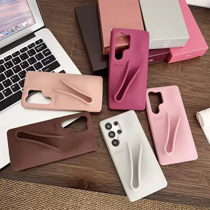 Samsung Galaxy S25 Ultra Luxury Silicone Lip Gloss Holder Phone Case