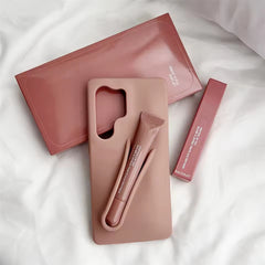 Samsung Galaxy S24 Ultra Luxury Silicone Lip Gloss Holder Phone Case