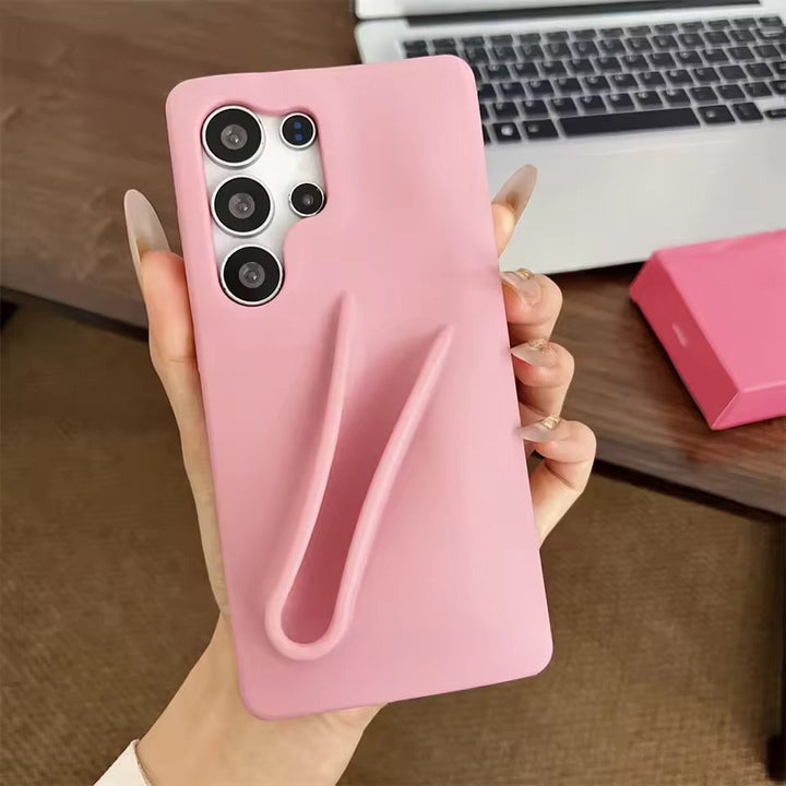 Samsung Galaxy S25 Ultra Luxury Silicone Lip Gloss Holder Phone Case