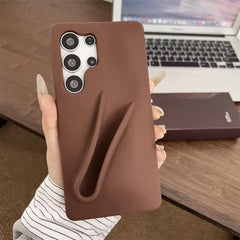 Samsung Galaxy S24 Ultra Luxury Silicone Lip Gloss Holder Phone Case