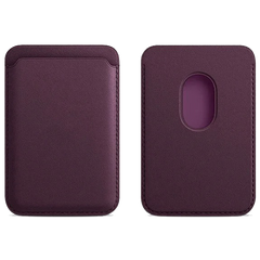 Luxury Leather Magnetic MagSafe Wallet For iPhone MagSafe Phones
