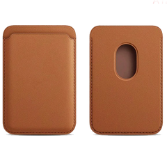 Luxury Leather Magnetic MagSafe Wallet For iPhone MagSafe Phones