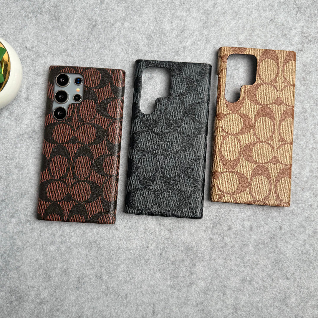 Samsung Galaxy S25 Ultra CC Brand PU Leather Case Cover