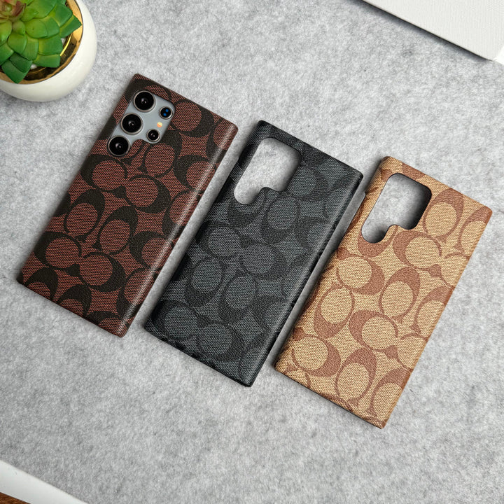 Samsung Galaxy S25 Ultra CC Brand PU Leather Case Cover
