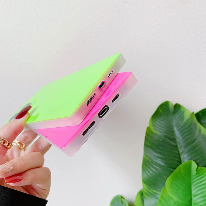 iPhone Neon Series Square Bumper Glossy Cover
