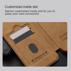 Samsung Galaxy S24 Nillkin Qin Prop Leather Case Cover Black