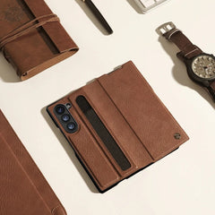 Samsung Galaxy Z Fold 6 Nillkin Aoge Leather Cover Case Cover