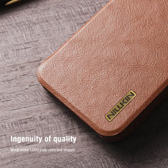 Samsung Galaxy S25 Ultra Camera Protection Nillkin Qin Prop Leather Flip Cover Black