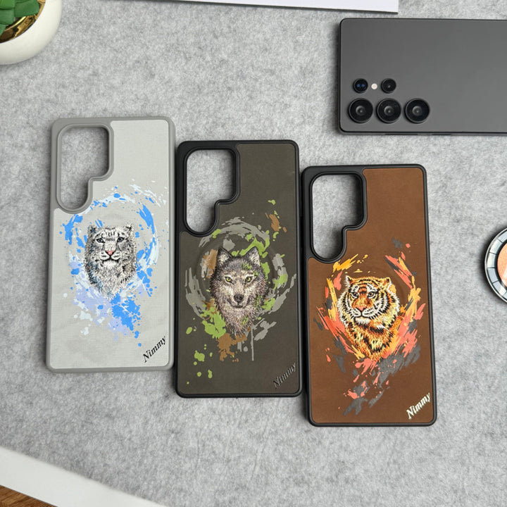Samsung Galaxy S25 Ultra Wild Animal 3D Embroidery MagSafe Case