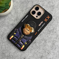 iPhone 16 Pro Max / iPhone 16 Pro 3D Embroidery Gorilla Zipper Jacket Case