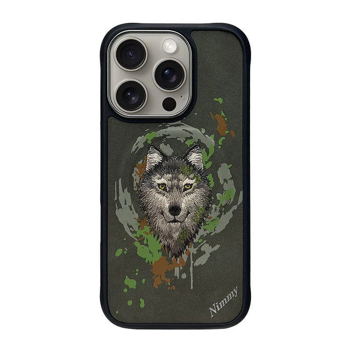 iPhone 16 Series Wild Animal 3D Embroidery MagSafe Case