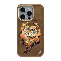 iPhone 16 Series Wild Animal 3D Embroidery MagSafe Case