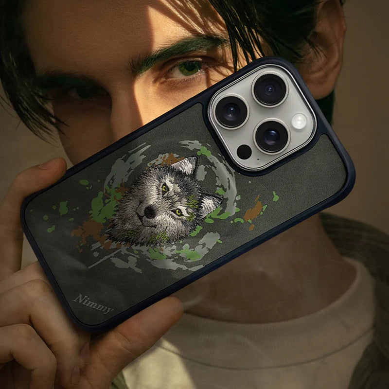 iPhone 16 Series Wild Animal 3D Embroidery MagSafe Case