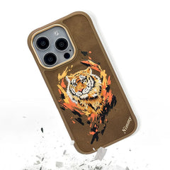 iPhone 16 Series Wild Animal 3D Embroidery MagSafe Case