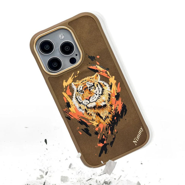 iPhone 16 Series Wild Animal 3D Embroidery MagSafe Case