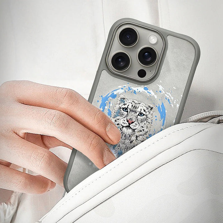iPhone 16 Series Wild Animal 3D Embroidery MagSafe Case
