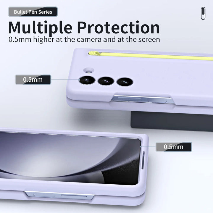 Samsung Galaxy Z Fold 5 Touch Pen Slim Pen Slot Ultra Thin PC Protective Phone Cover