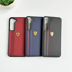 Samsung Galaxy S23 Plus FR Sports Side Stripe Leather (Black)